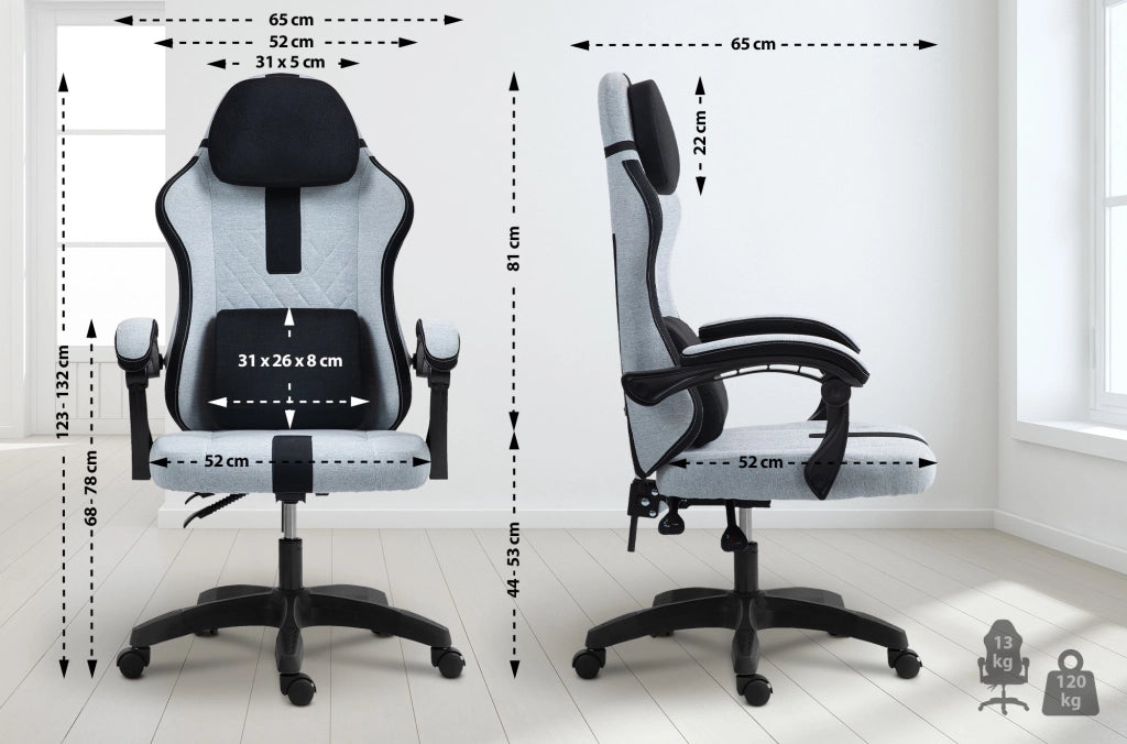 Sedia da ufficio in tessuto Miltona 2