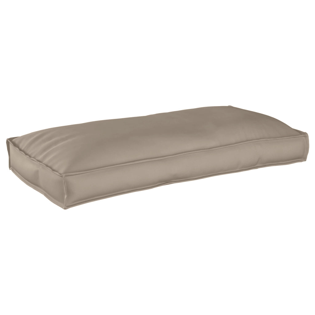 Cuscino per pallet per sedia/schienale Tortora 120x60x12 cm Tessuto Oxford