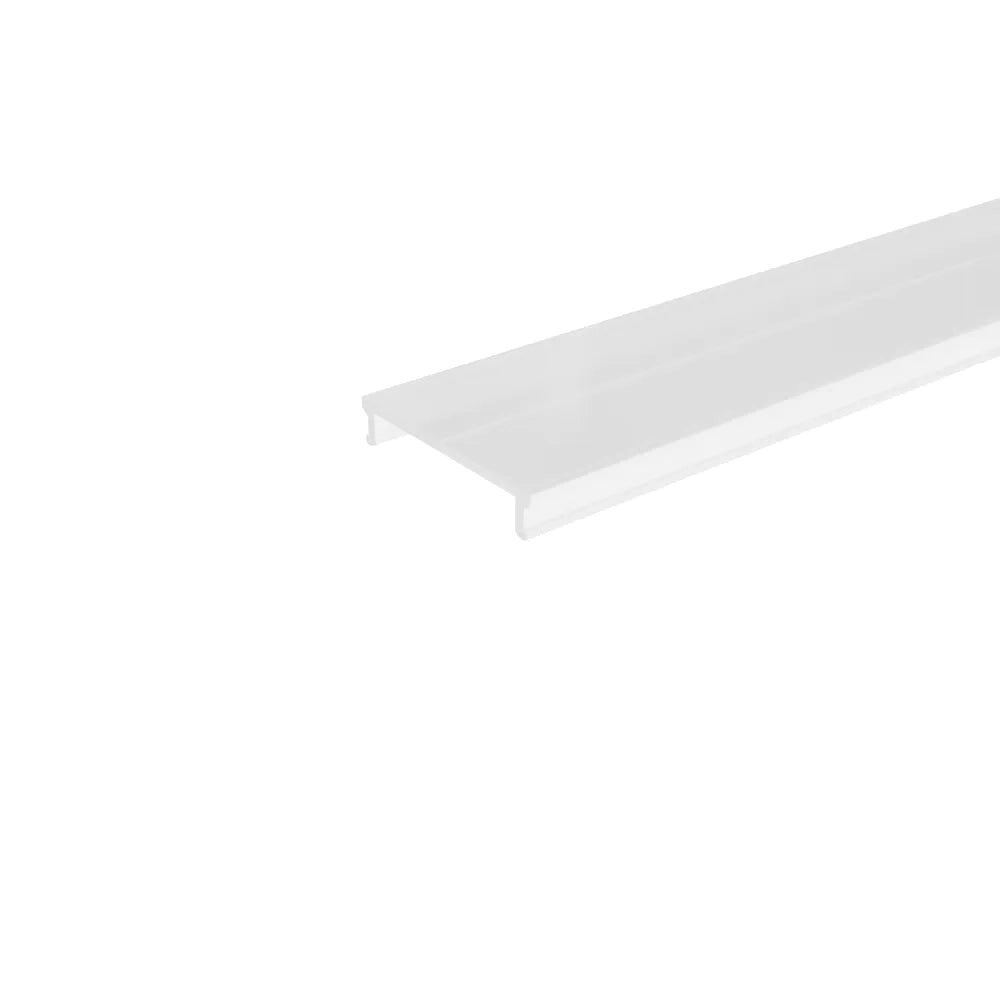 Profilo slim in alluminio bianco 1mt per doppia striscia led