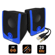 Trade Shop - Casse Altoparlanti Cablati Stereo Usb 2.0 Pc Notebook Dvd Tv Mp3 Tablet 3w A2033 -