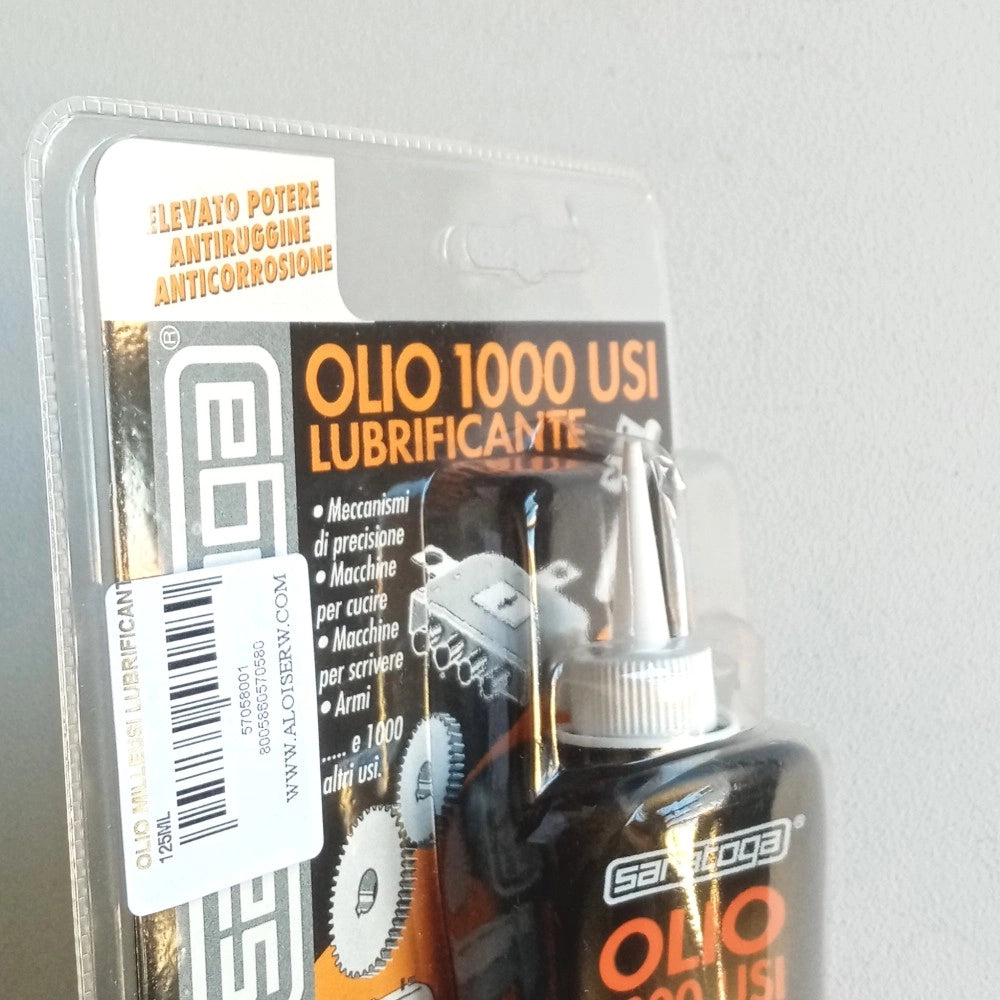 Saratoga 125ml olio milleusi lubrificante in blister