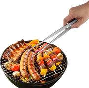 Pincetta in acciaio inossidabile da griglia, 30 cm, barbecue e cucina, utilizzabile come tangia da barbecue, spiedino di carne e nitrato.