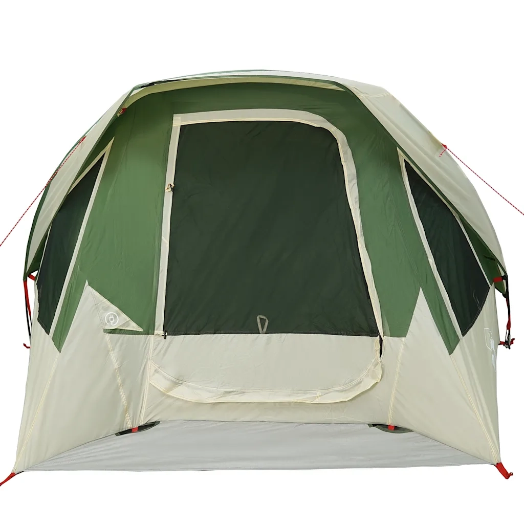 Tenda da Campeggio a Cabina per 4 Persone-Tenda per Escursionismo Verde Impermeabile 185268