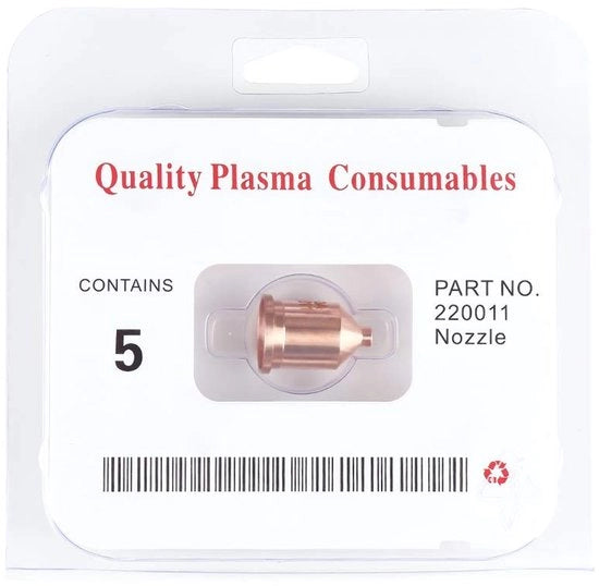 Pezzo di plasma per taglio - 5 bocche di spruzzo - 22x16mm