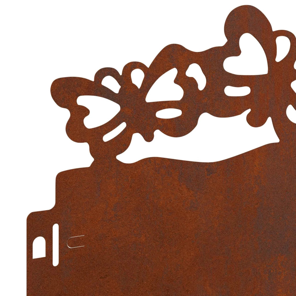 Bordure per prato 30 pz Ruggine 103 x 0,05 x 22 cm CFW9348720