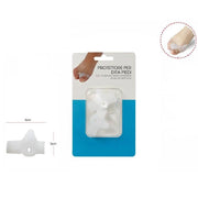 Trade Shop - Coppia Cuscinetti Silicone Protezione Protettore Dita Piede Cura Dei Piedi 66781 -