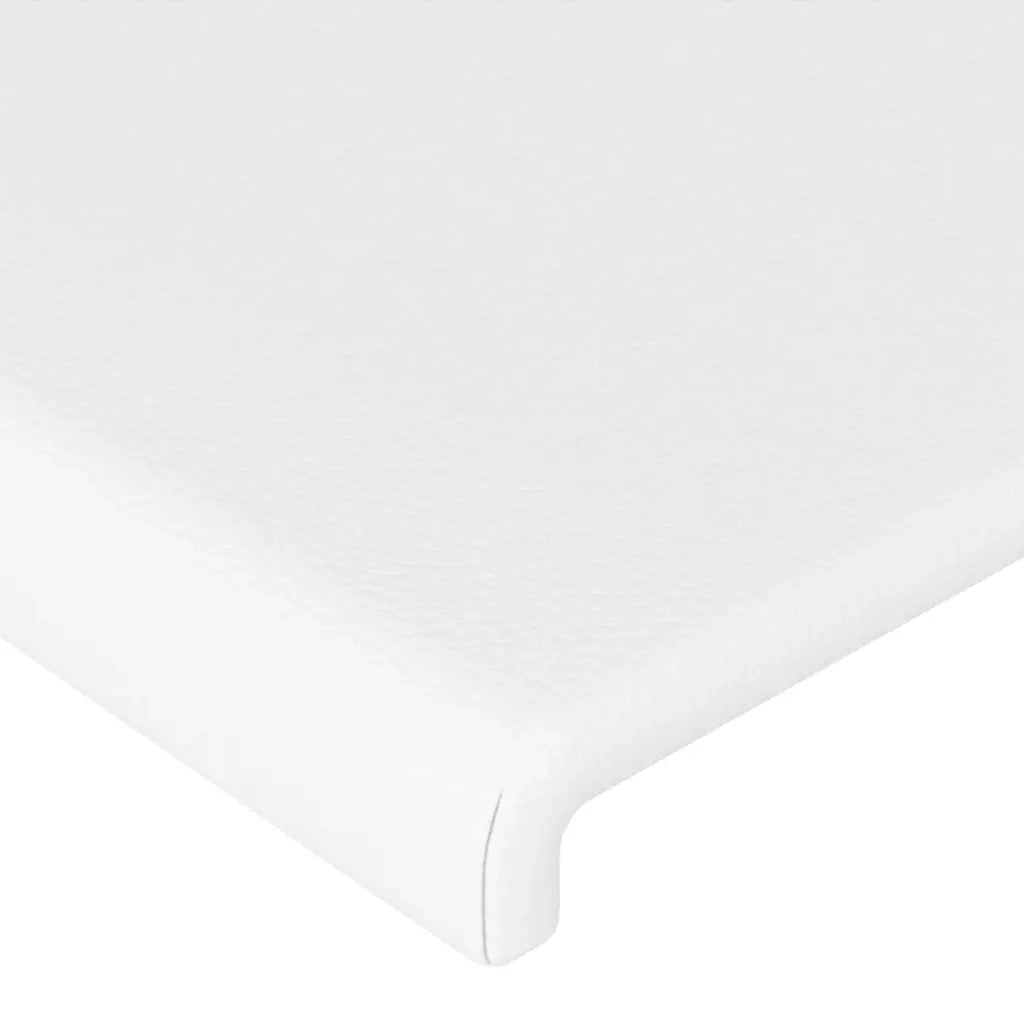 Testiera Bianca 200x5x78/88 cm in Similpelle 345853
