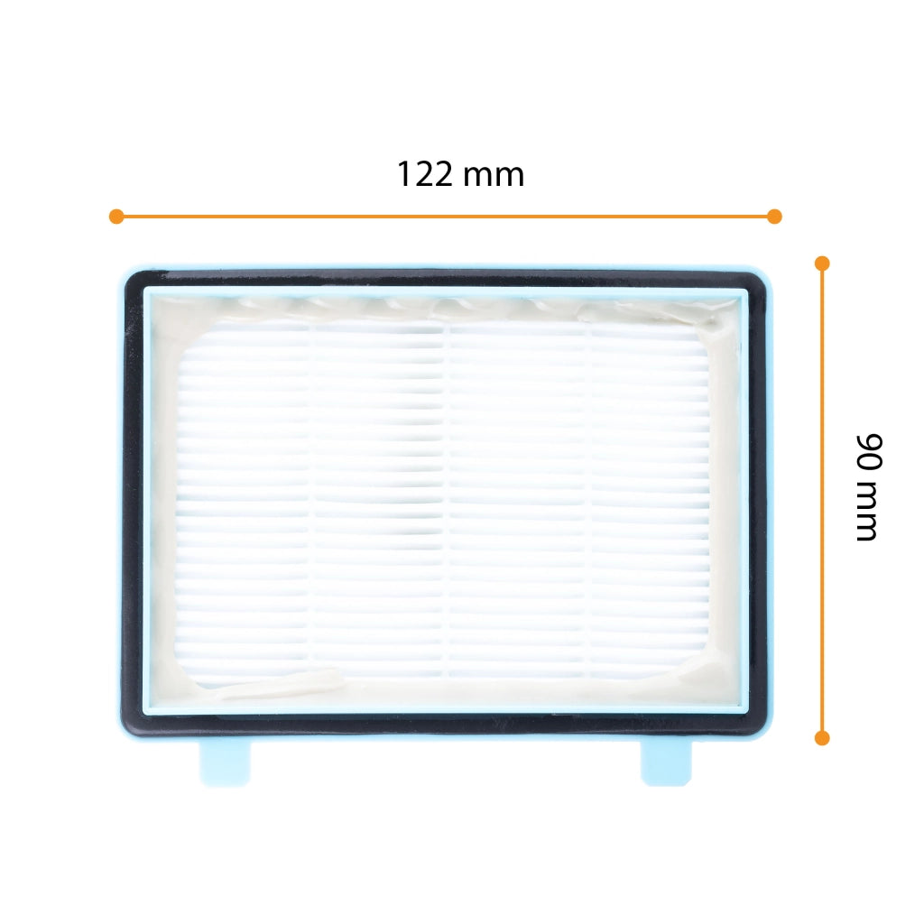 Set Filtri di Ricambio per Aspirapolvere compatibile con Philips PowerPro FC9331/09, FC9333/09 – HEPA Lavabile