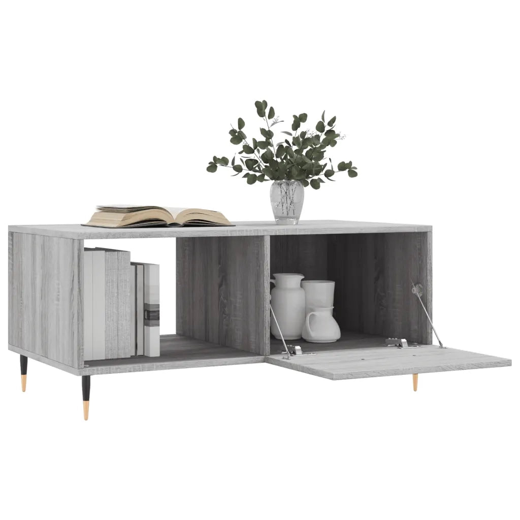Tavolino da Salotto Grigio Sonoma 90x50x40 cm Legno Multistrato 829194