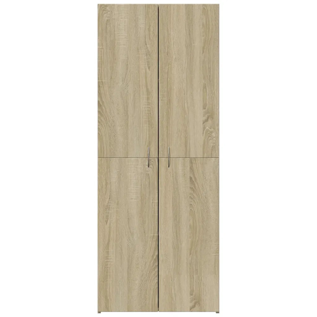 Schedario Rovere Sonoma 60x32x153 cm in Truciolato