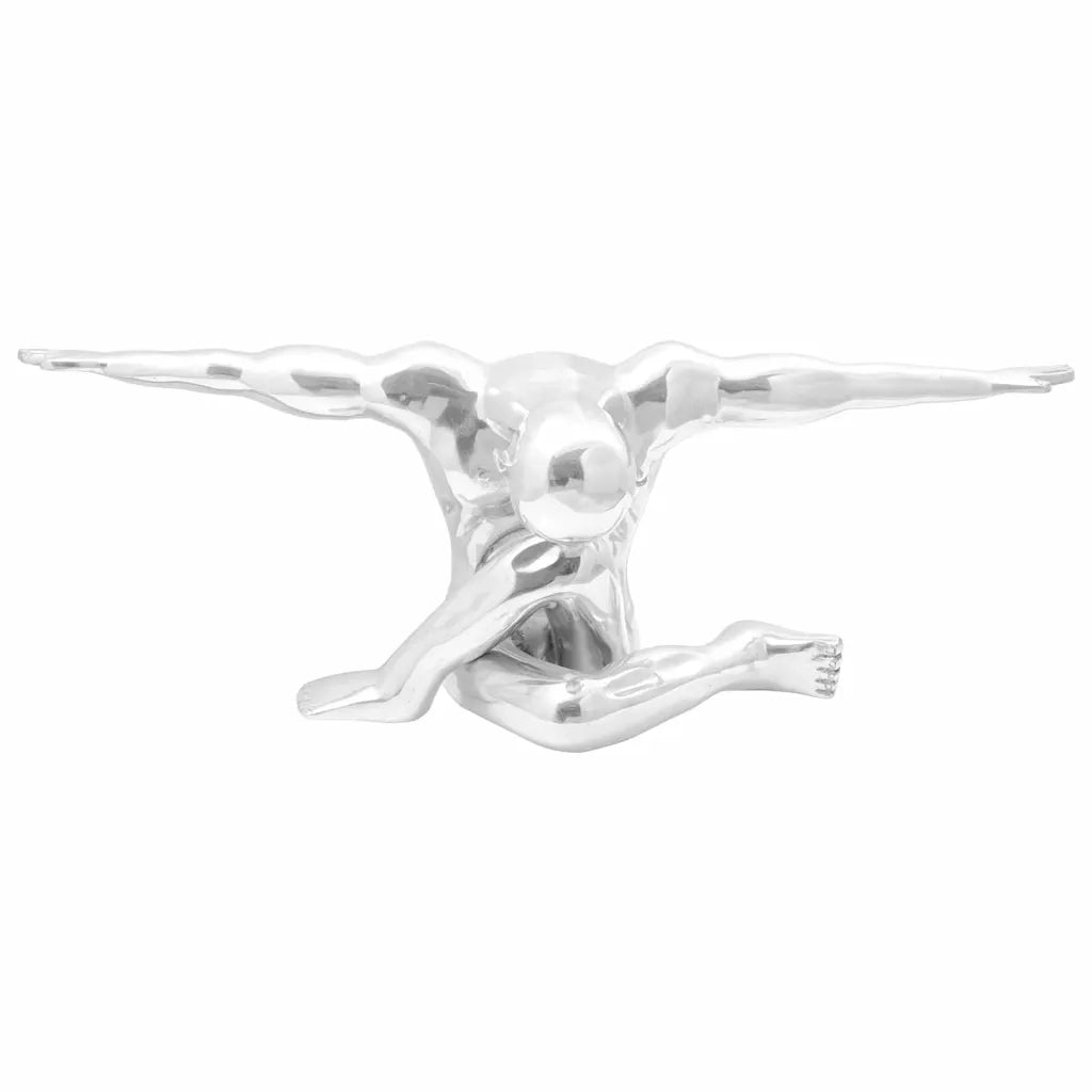 Scultura Argento 91,5 x 32 x 33 cm Alluminio CFW6582802