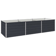 Letto rialzato da giardino Antracite 240 x 80 x 55 cm 8006411