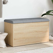 Panca contenitore in rovere Sonoma 82x42x45 cm in legno ingegnerizzato 835049