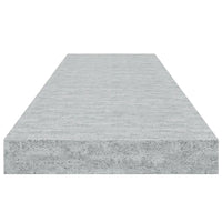 Scaffali a Parete 2 pz Grigio Cemento 90x23,5x3,8 cm in MDF cod mxl 33214