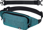 Fanny pack per uomo e donna, adattabile per attività sportive e all'aperto - Blu-verde