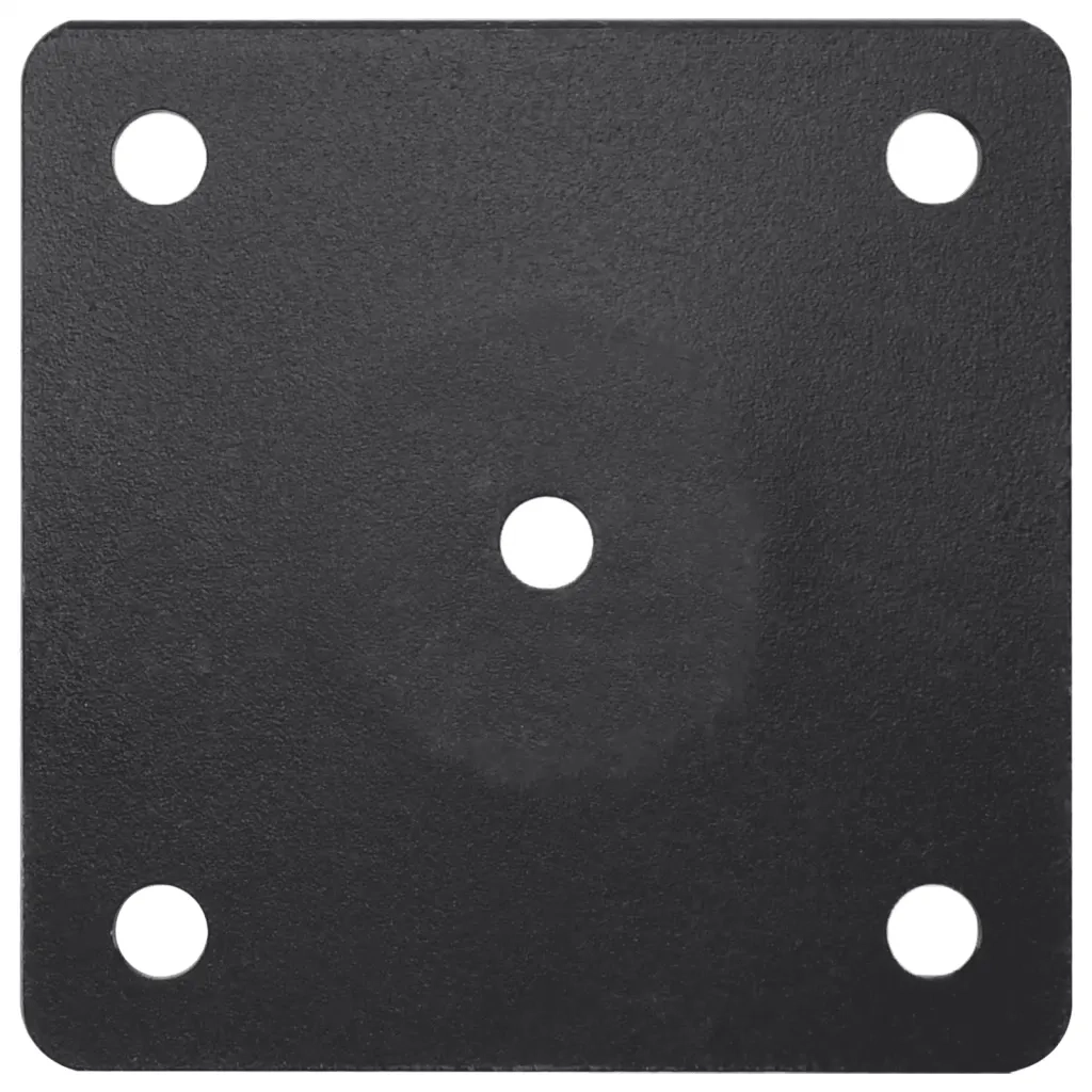 Base per Ombrellone per Palo da Ø38/48 mm Nero Opaco in Acciaio 4003373