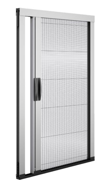 Zanzariera laterale Plisse in kit da taglio riducibile Misure L135cm x H260cm - Colore Marrone RAL 8014