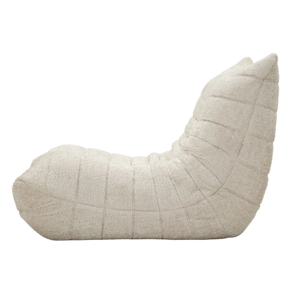 Poltrona Mask in poliestere bianco 103x100x80 cm