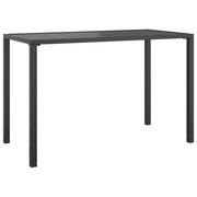 Tavolo da Pranzo da Giardino-Tavolo da esterno Antracite 110x54x70 cm Acciaio