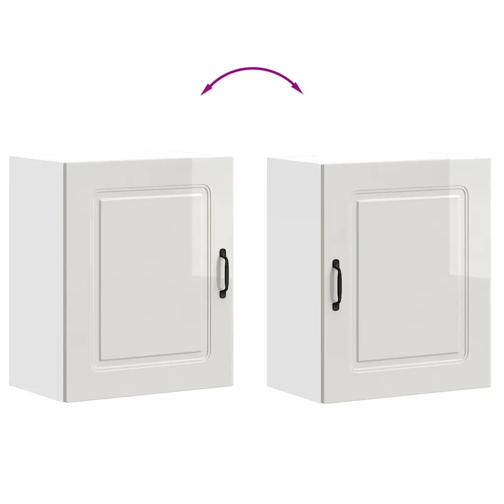 Pensile da cucina Kalmar in Legno Multistrato Bianco Lucido 853561