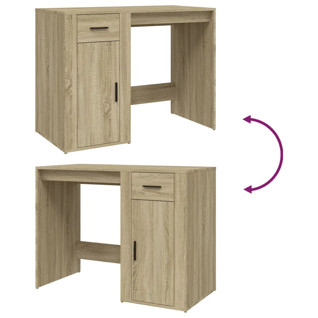 Scrivania Rovere Sonoma 100x49x75 cm in Legno Multistrato 816787