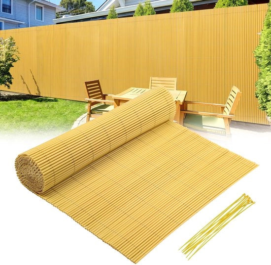 Pannelli di separazione per giardino e terrazzo in PVC 1x3m, resistente al vento e al tempo, UV resistente