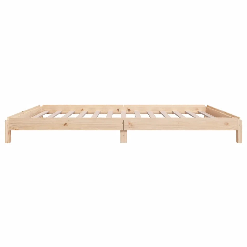 Letto singolo | Letto per adulti | Letto Impilabile 100x200cm in Legno Massello di Pino