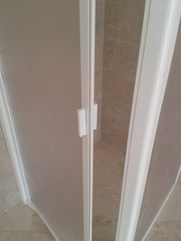 Box Porta Doccia in Acrilico - 1 lato, Apertura Battente Reversibile - Misura: 85 x h185 (AdattabilitÃ  83-88cm)