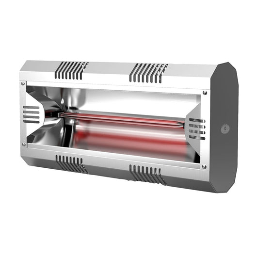 HATOR Silver 79104 Lampada Riscaldatore Infrarossi 2000 W con Staffe Parete | MO-EL
