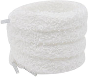 4 paia di cavi elastici in peluche, cavi di ricambio per scarpe da ginnastica, scarpe da tempo libero e stivali, adatti per scarpe piatte e scarpe in peluche, 1,5*140cm, Bianco