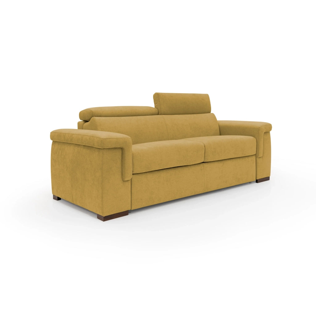 Giunone Divano letto mat. H18 240 cm (mat. 160x197 cm) giallo