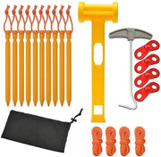 Set di sostegni per tenda 10 pezzi - Alluminio