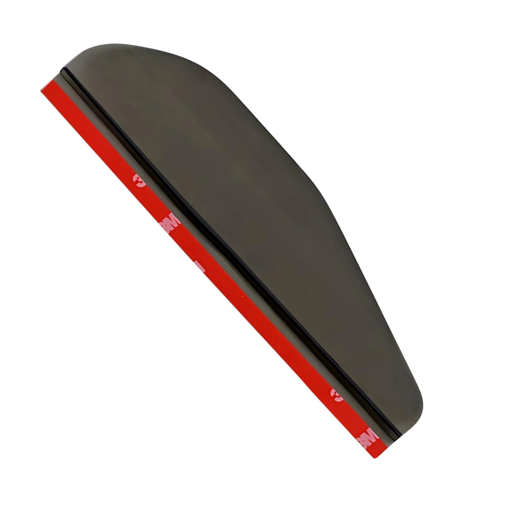 Deflettore Pioggia per Specchietto Retrovisore Auto Fissaggio Adesivo Solido Nero / Rosso Avizar