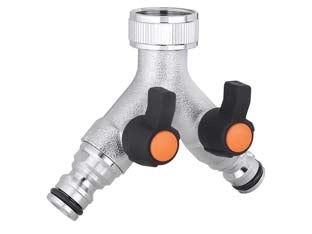 PRESA A 2 VIE REGOLABILI F 3/4? METAL-JET IN BLISTER 9602 - 1 blister CLABER