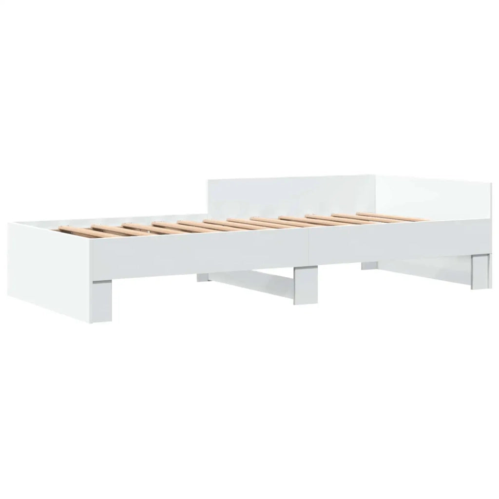 Struttura letto con testata-Giroletto Bianco 80 x 200 cm 977858