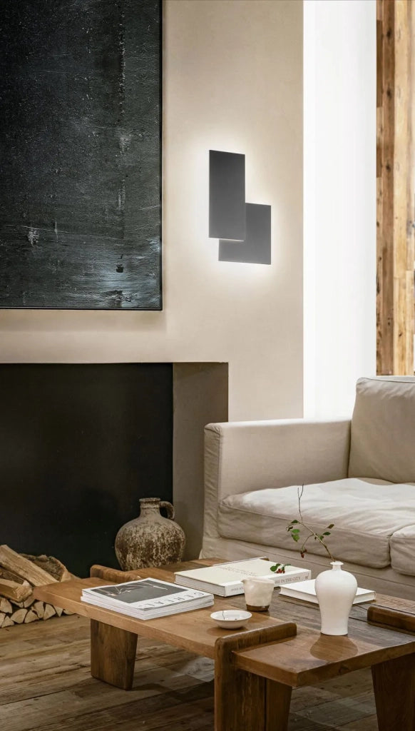 Applique in alluminio colore grigio scuro opaco Quantic LED 23W 3000K CRI?80 220-240V 50/60Hz 1840Lm 35cm