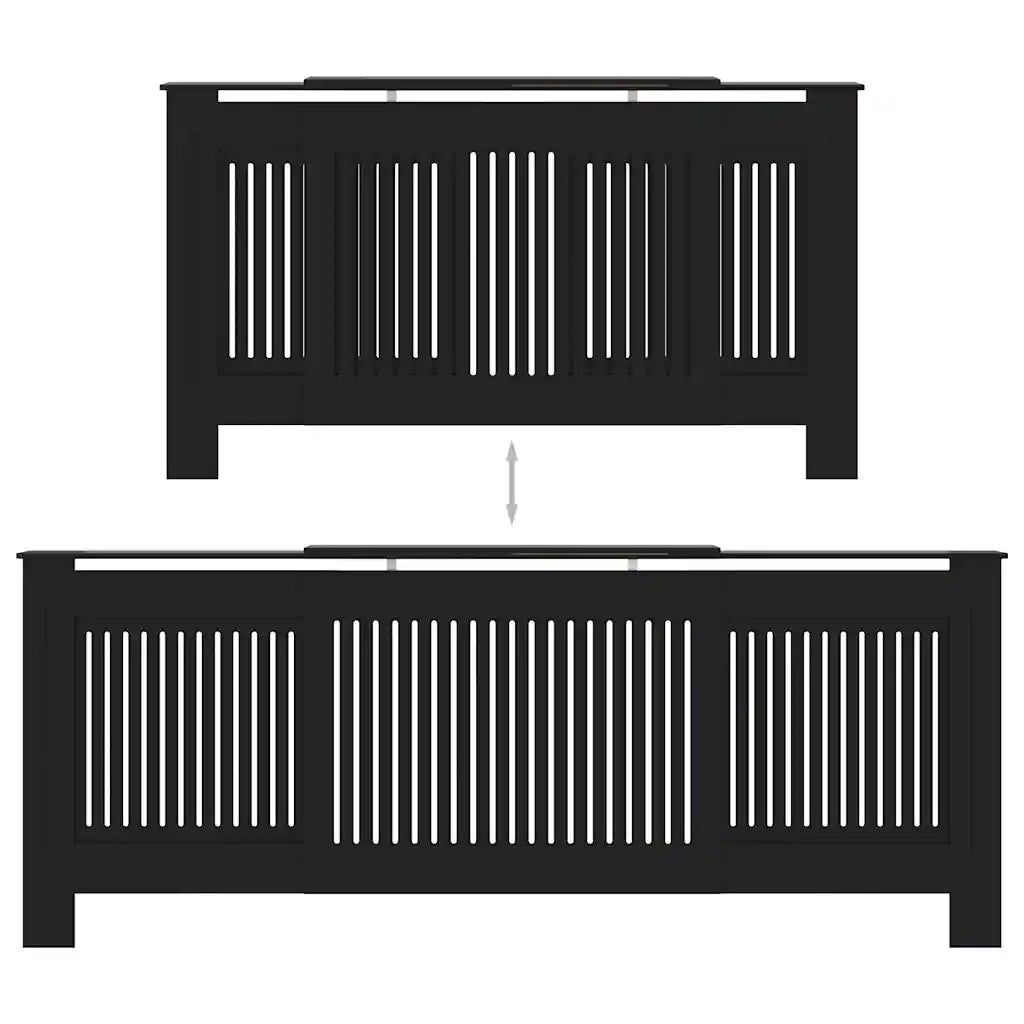 Copertura per Radiatore Nera in MDF 205 cm cod mxl 76392