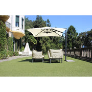 Ombrellone a palo laterale Trend R300x200 cm Made in Italy - Bianco