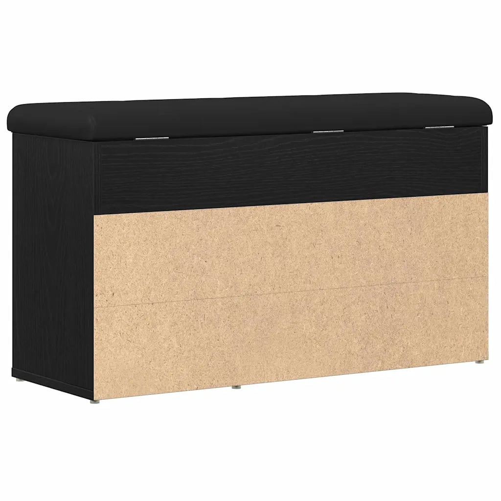 Panca per scarpe Nero 80 x 30 x 45 cm Legno ingegnerizzato 862989