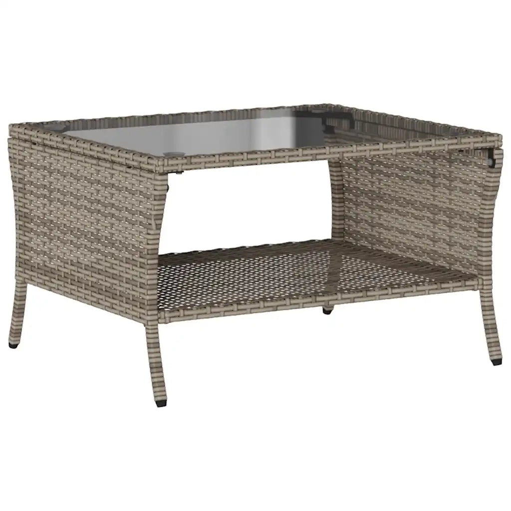 Set Divano da Giardino 6 pz con Cuscini Grigio in Polyrattan 3324579