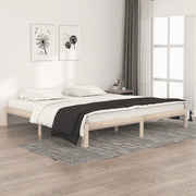 Giroletto-Struttura Letto in Legno Massello di Pino 200x200 cm 155539