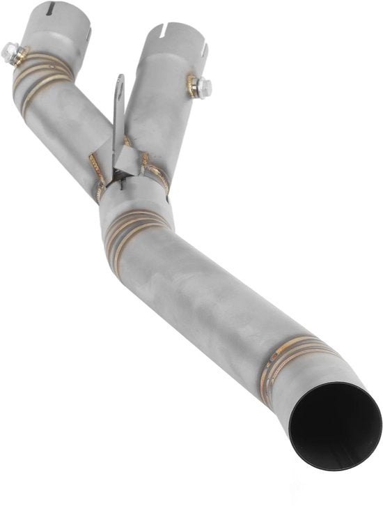Adattatore per tubo di scarico in acciaio inossidabile - Drenaggio del tubo di scarico - Catalizzatore - Adattatore - Connettore del tubo di scarico - Adatto per MT-10 SP/FZ-10 2022-2023 - Tubo di scarico