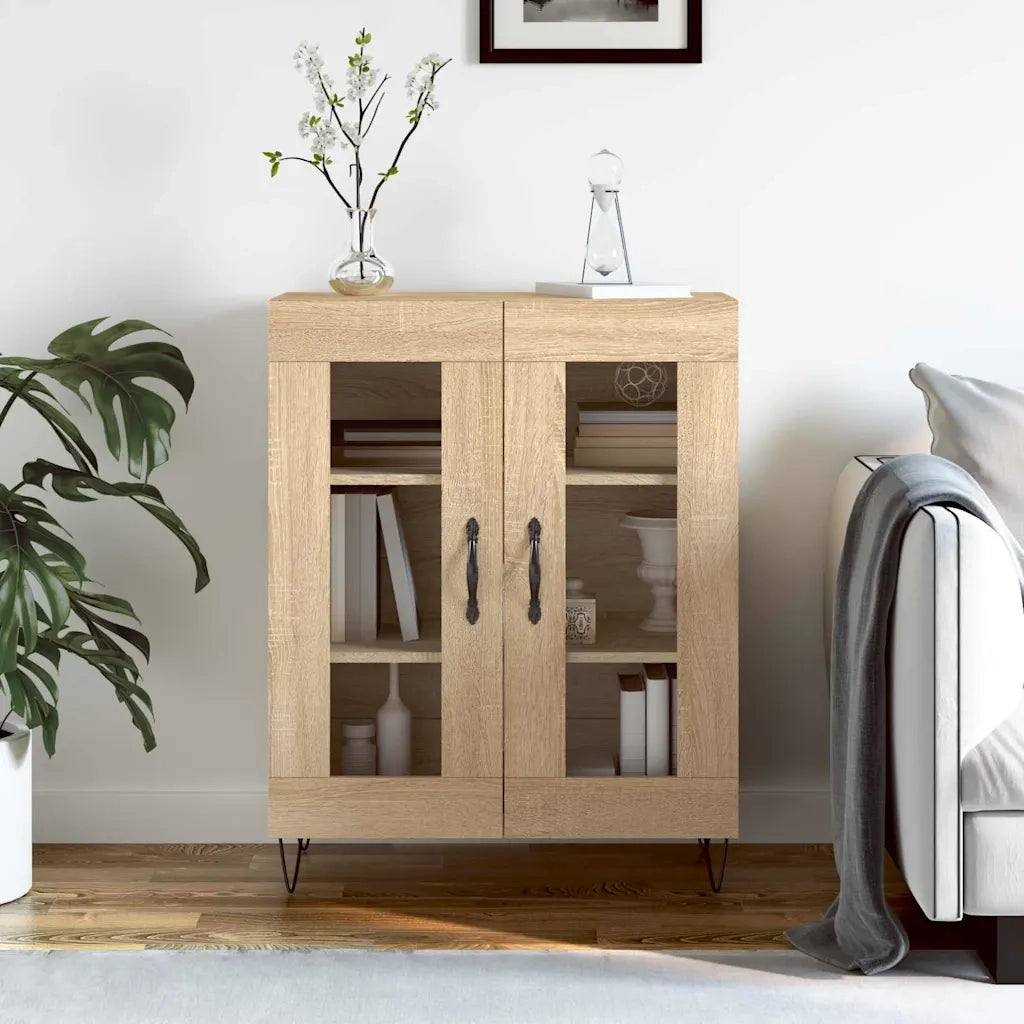 Credenza-Buffet-Armadio da cucina Rovere Sonoma 69,5x34x90 cm in Legno Multistrato 107541