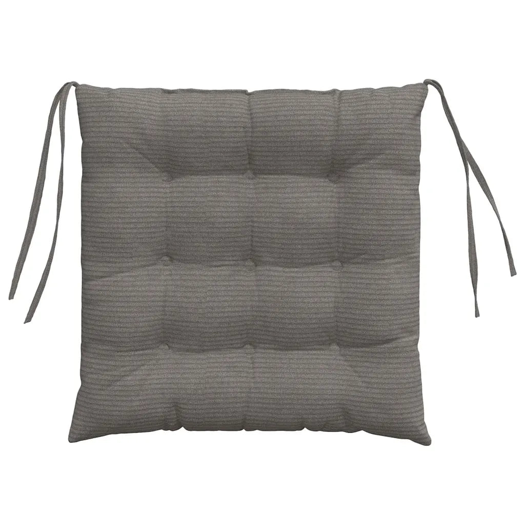 Cuscini per Seduta 4 pz | Cuscini per sedie Grigio chiaro 40 x 40 x 6 cm