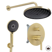 Set Doccia Da Incasso Rea Maxim Brush Gold + Box