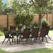 Set da Pranzo per Giardino 9 pcs Marrone 3379267