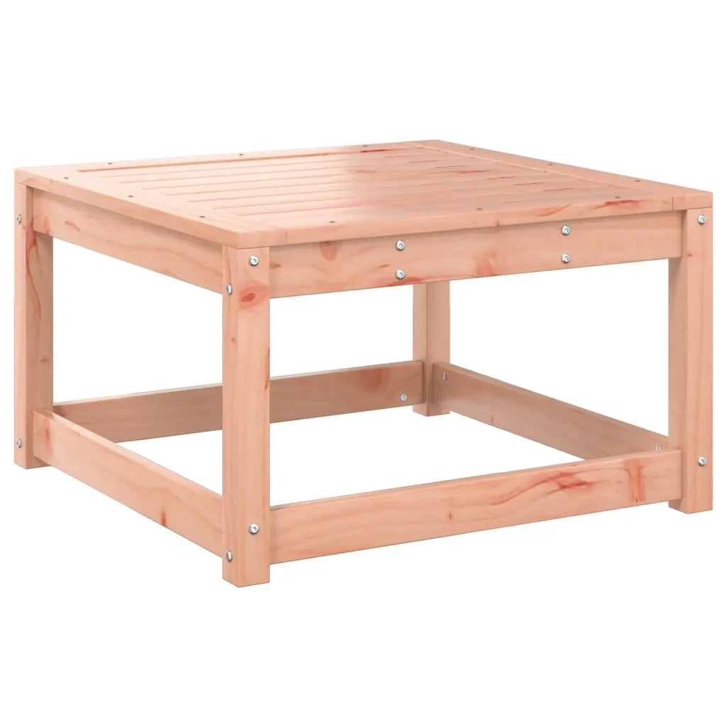Poggiapiedi da Giardino con Cuscino Legno Massello di Douglas 844702