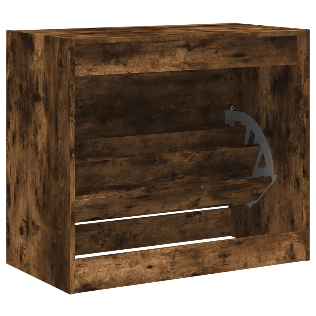 Scarpiera | Mobile per scarpe Rovere Fumo 80x42x69 cm in Legno Multistrato