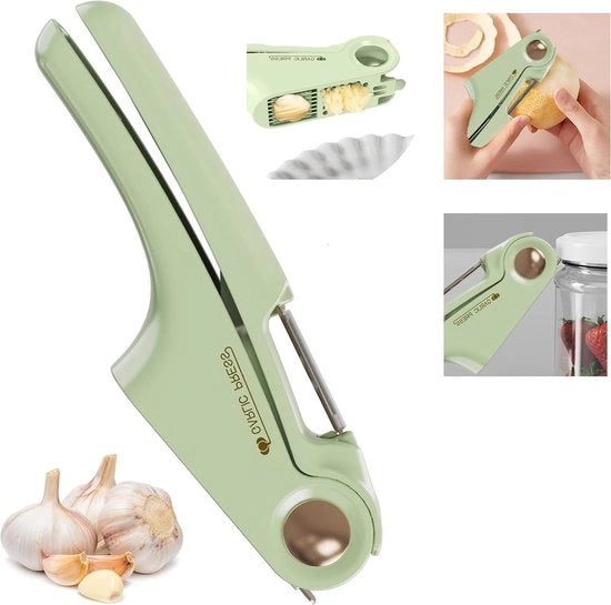 Strumento per l'Affettatura dell'Aglione 3-in-1 multifunzionale - Facile affettatura dell'Aglione e del Gengibre Assistente di Cucina