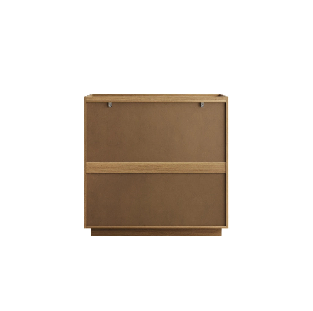 Cassettiera in MDF effetto rovere con 3 cassetti